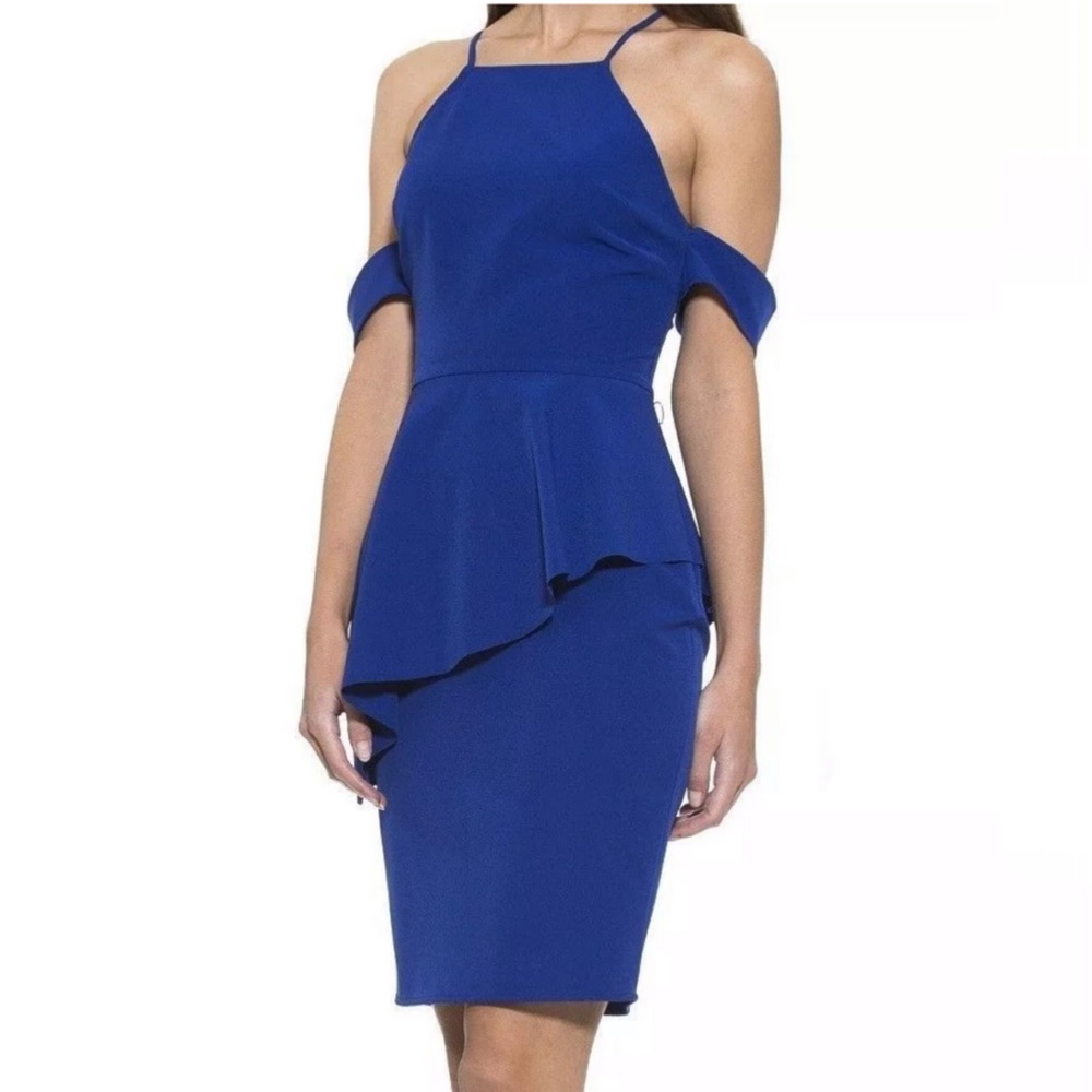 Alexia Admor Ruffled Off the Shoulder Sheath Dress